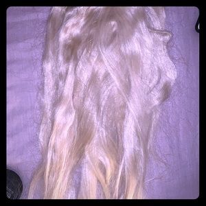Bellamy hair extension 100% human hair ash blonde